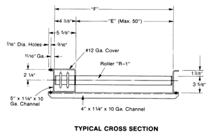 1912 CDLR Typical Cross Section