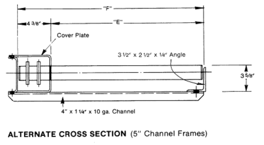 Chain Driven Live Roller Typical Cross Section