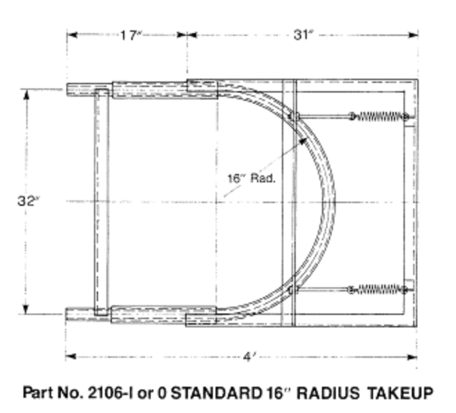 Standard 16 in. Radius Take-up