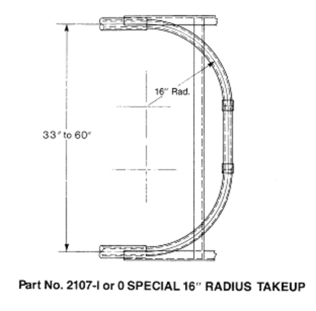 Special 16 in. Radius Take-up